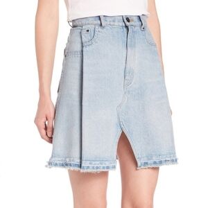Alexander Wang Pleated Denim Skirt
